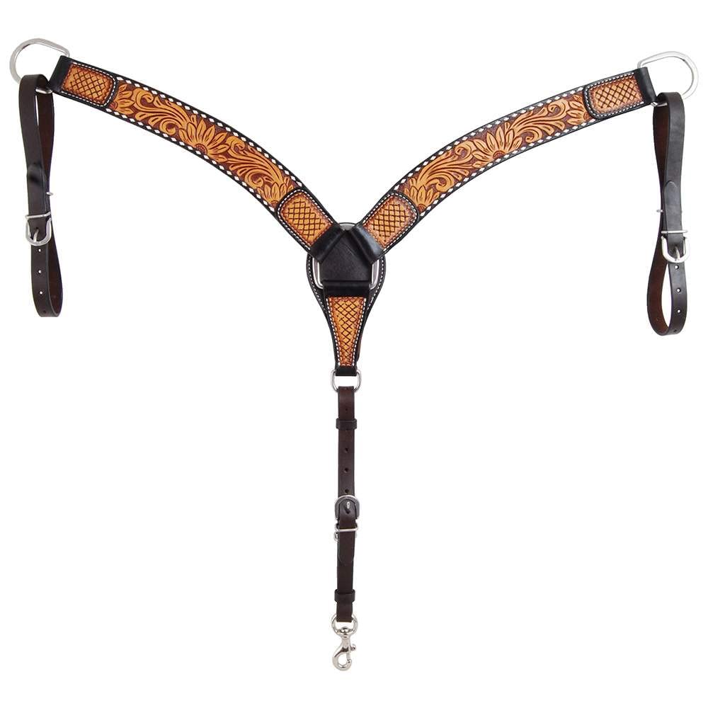 Tough 1 Royal King Harness Leather Tripping Collar