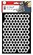 Marabu 0285000000003 - Art Stencil, Motivschablone für effektvolles Schablonieren auf Papier, Keilrahmen, Holz und Textilien, PVC - frei, lasergeschnitten, wiederverwendbar, DIN A4, Honeycomb