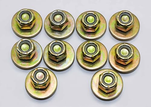 Image of 5 /16 inch x 1 /2 inch Hex Head Bolt by Color Galvanization with Nylon Lock nut and Large Size Washer Assortment Kit,Alloy Steel,Grade 5.(10pcs Pack),by Metalsuberg
