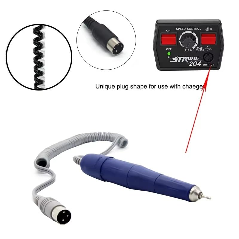Electric Manicure Drill Pen Handle 40000RPM Strong 105L Micro Motor Handpiece for Strong 210 90 204 207 Marathon Control Box