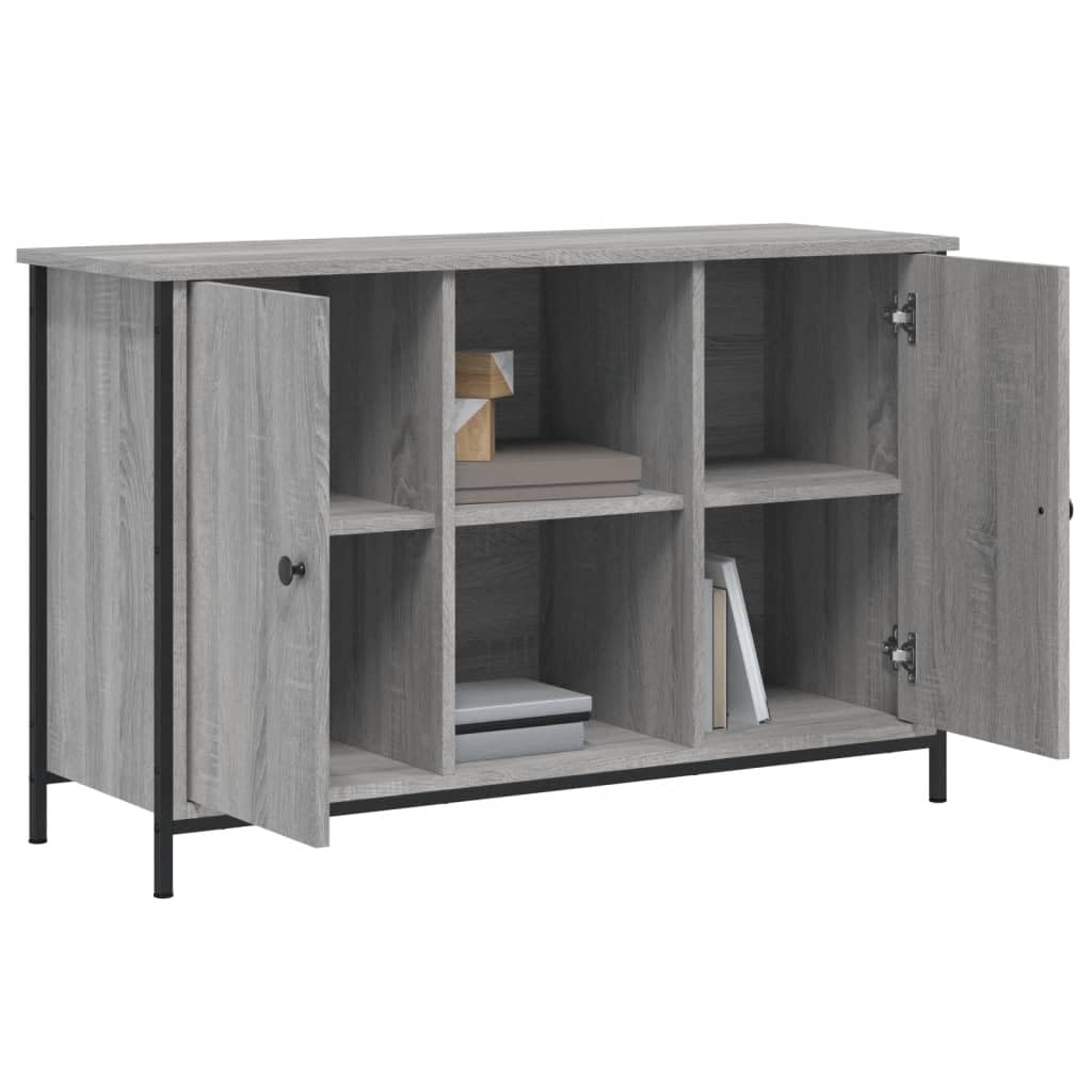 Mobile libreria e porta tv Mobile camera Mobile TV Grigio Sonoma 100x35x65 cm in Legno Multistrato