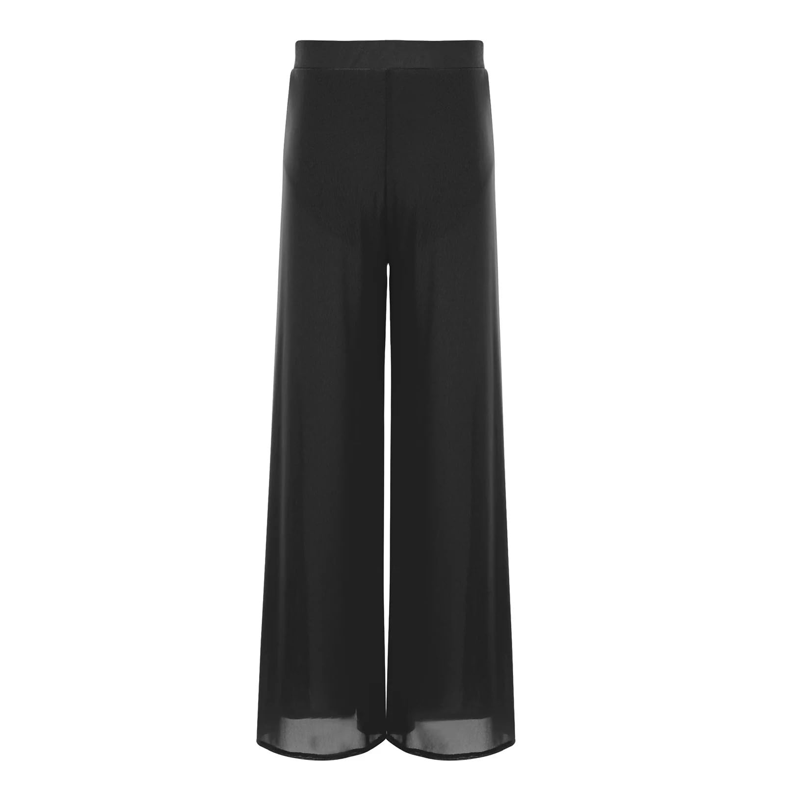 Klassische Tanz-Tüllhose mit weitem Bein Lyrical-Tanzhose mit weitem Bein und elastischem Bund aus Netzstoff integriertem Slip for Performance-Wettbewerbe for Kinder Mädchen