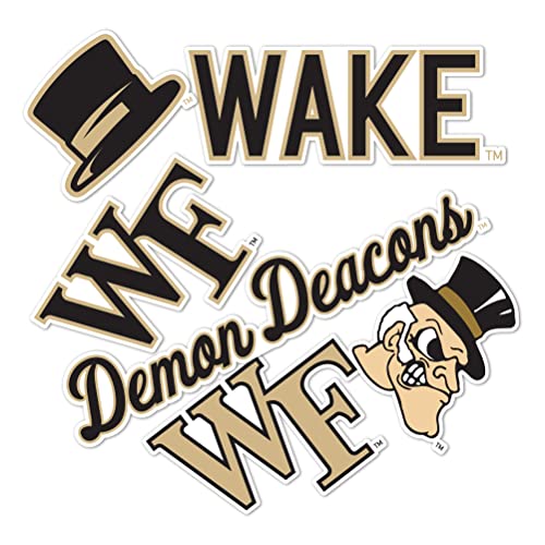 Adhesivo de vinilo para portátil Wake Forest University tipo 2 pegatina resistente 2