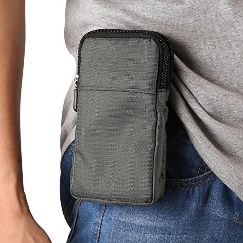 Men's Waist Belt Pouch Small, Mobile Phone Crossbody Bag Lightweight Messenger Bag, Large Capacity Sling Casual Shoulder Bag Belt Clip Holster Handbag Cross Body Bag for Women Men Travel Pack Wallet