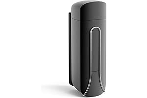 Wall-Mounted Black Soap Dispenser: Streamlined Simplicity for Your Bathroom