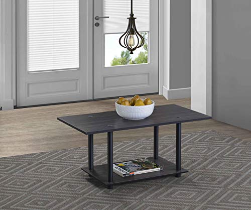 Image of DeckUp CF9048 Tube-N-Turn Engineered Wood Coffee Table (Dark Wenge, Matte Finish)