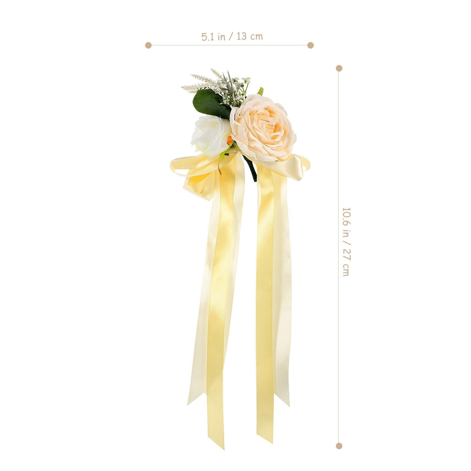 Hochzeitsauto Schleife 2 Stücke Lebensechte Rose Hochzeit Auto Bouquet Rückspiegel Dekor Künstliche Blume Ornament for Dekorationen Und Party