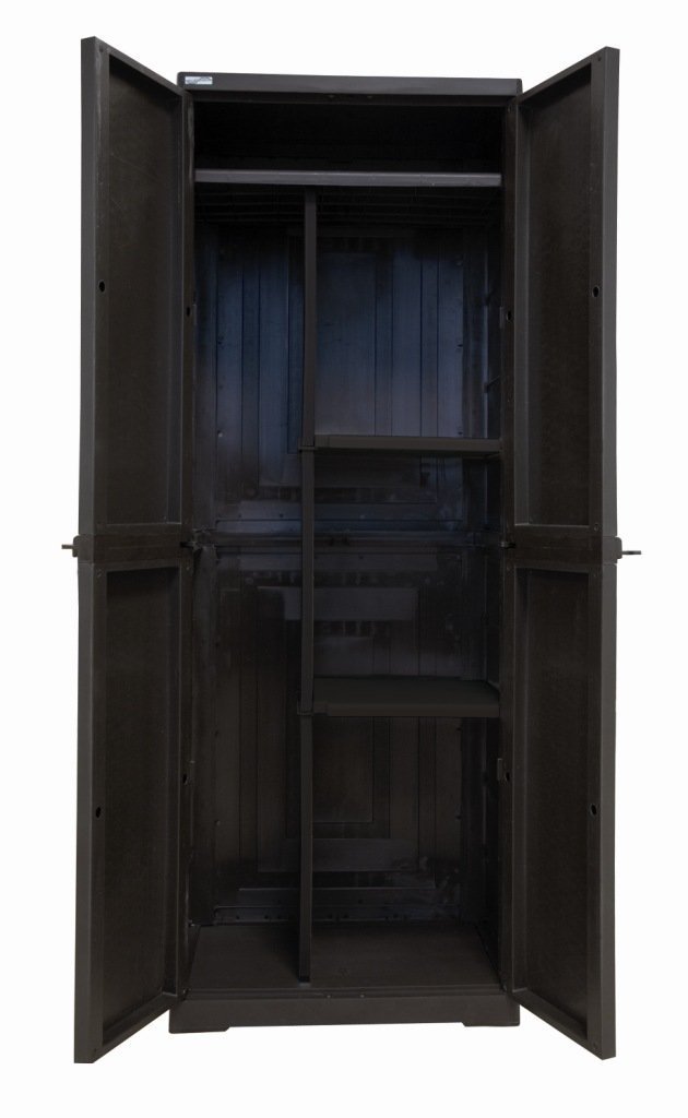 Armadio Esterno Tortora Basso Rattan Line - 65x45x91 Cm, Polipropilene Resistente, Montaggio Senza Attrezzi, Ideale Per Terrazzo O Giardino - Foto 6