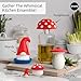 Cute Tea Strainers - Loose Leaf Tea Steeper, Tea Infuser for Loose Leaf Tea, Tea Diffusers, Tea Accessories, Mushroom Gifts, Cute Kitchen Accessories, White Elephant Gifts, (Gnomeo, Gnome)