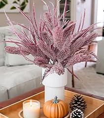 7 Pcs Purple Faux Stem