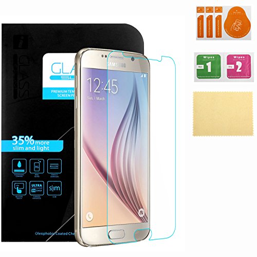 Galaxy S6 Screen Protector, Iwotou HD Clear Tempered Glass Screen Protector for Samsung Galaxy S6 (Galaxy s6 glass)