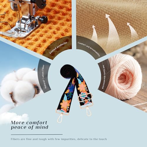 Image of chushui Knit Purse Strap,Replacement Crossbody Wide Adjustable Shoulder Strap for Bag Handbag