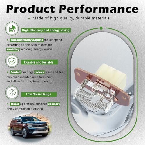 Image of HVAC Blower Motor Resistor Compatible with Ford F-250 F-350 F-450 F-550 F250 F350 F450 F550 Super Duty E-150 E150 E-250 E250 E-350 E350 E-450 E450 E-550 E550 Econoline Club Wagon Replace 4C2Z19A706AA