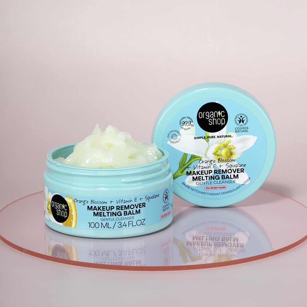 Orange Blossom Baume démaquillant fondant nettoyant doux 100 ml Organic Shop