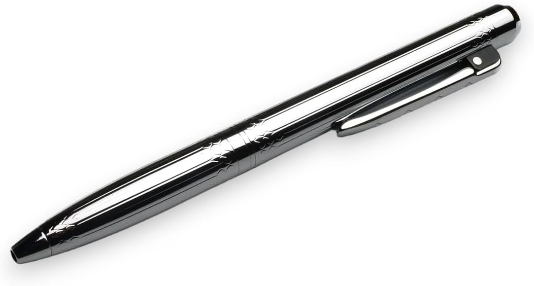 Franklin-Christoph Model 28 Shortstock, Medium Tip Ballpoint Pen, EDC Writing Pen, Metal with Lacquer, Black Ink, Refillable, 6 colors (Diamondline)