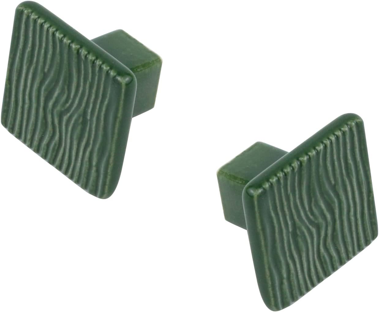 Geesatis 10 Pcs Ceramic Vintage Knobs Cabinet Kitchen Knobs Handles for Drawer Cupboard Closet, with Mounting Screws, Green