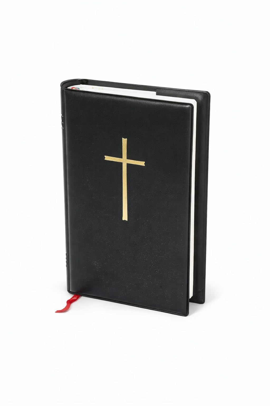 Steckhülle für GOTTESLOB SCHWARZ passend für AKTUELLE AUSGABE mit GOLDKREUZ schützende Hülle für GEBETBUCH oder KIRCHENLIEDERBUCH von MaMeMi - Gotteslobhülle 18 x 12 x 4 cm