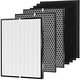 7-Pack 3000 Air Replacement Filter, Compatible with Air Doctor 3000, 3000M, 3000Pro Air Puri-fier,1 air filter, 2 Activated Carbn and 4 Extra Carbn Pre-Filters(One Year Combo Pack)