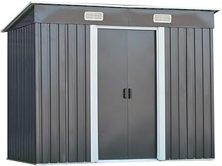 Outdoor Storage Metal Garden Apex Roof Storag...,