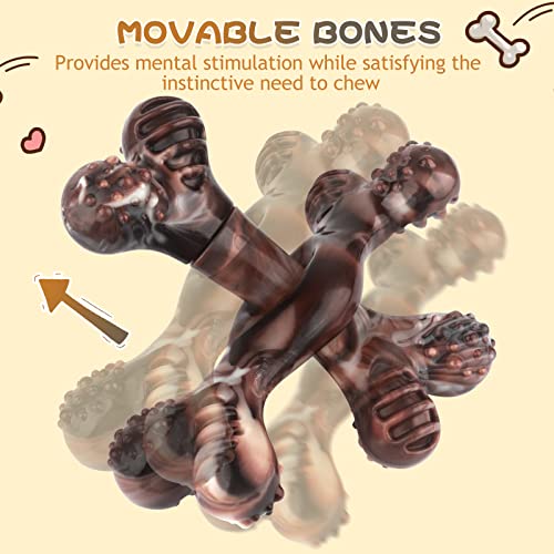 petizer Jouet à mâcher Durable pour Chiens pour mâcheurs agressifs, os de Nylon Presque Indestructible, Jouet de Nettoyage des Dents résistantes - Image 5