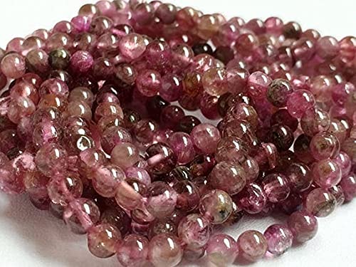 Rondelles de tourmaline rose de 3mm en fil de 13 pouces pour bijoux haut de gamme