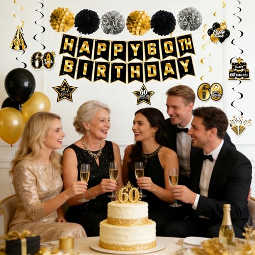 Image of 60th Birthday Decorations for Men Women