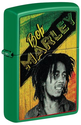Encendedor Zippo Bob Marley Verde miniatura 1