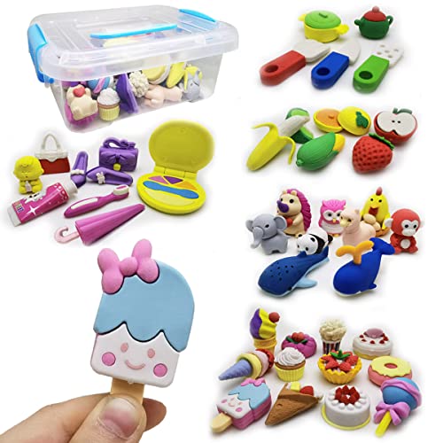 🍩Ampia confezione per molti bambini: fantastiche idee per regali per feste, regali per feste, ricompense in classe, regali per studenti, riempitivi di sacchetti regalo, gomme di pinata, gomma di compleanno e così via. Anche come decorazione per la casa e giocattolo per la casa.