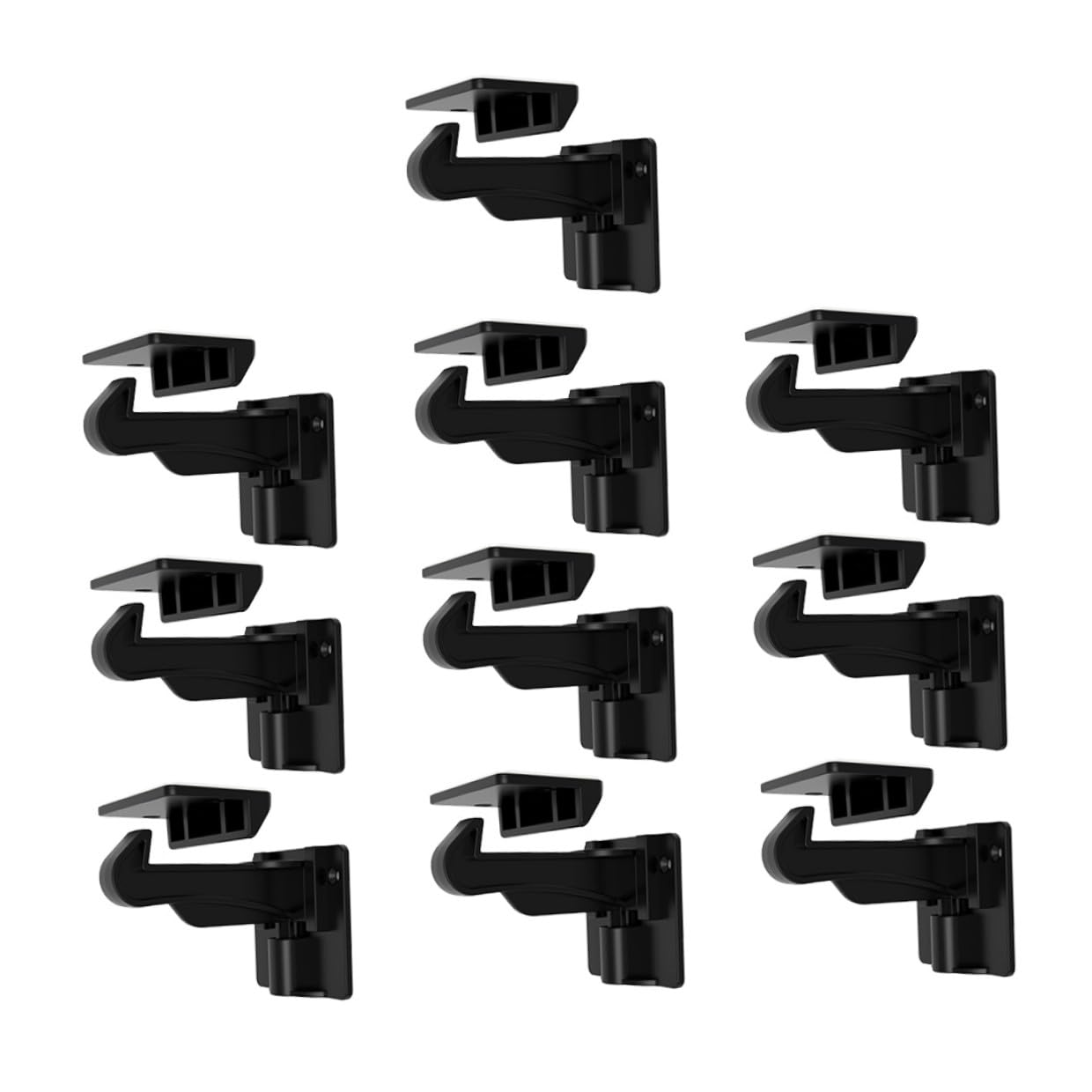 NOLITOY Cerraduras De Seguridad Para Cajones Para Niños, Pestillos Para Gabinetes De Abs, Color Negro, 10 Unidades, Protección Infantil Para Sala, Cocina y Dormitorio