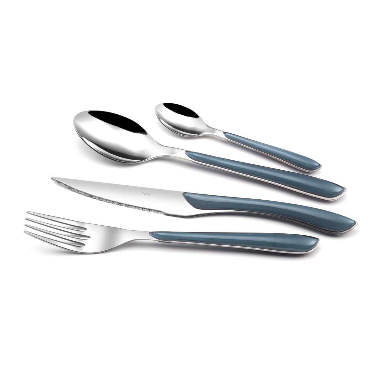 Amefa Eclat 24 Cubiertos Inox Y Mango Abs 2mm Multicolor