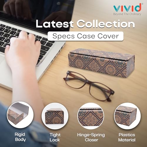 Image of VIVID Unisex Specs Magnetic Eyewear Dabbi Faux Leather Hard Case Cover