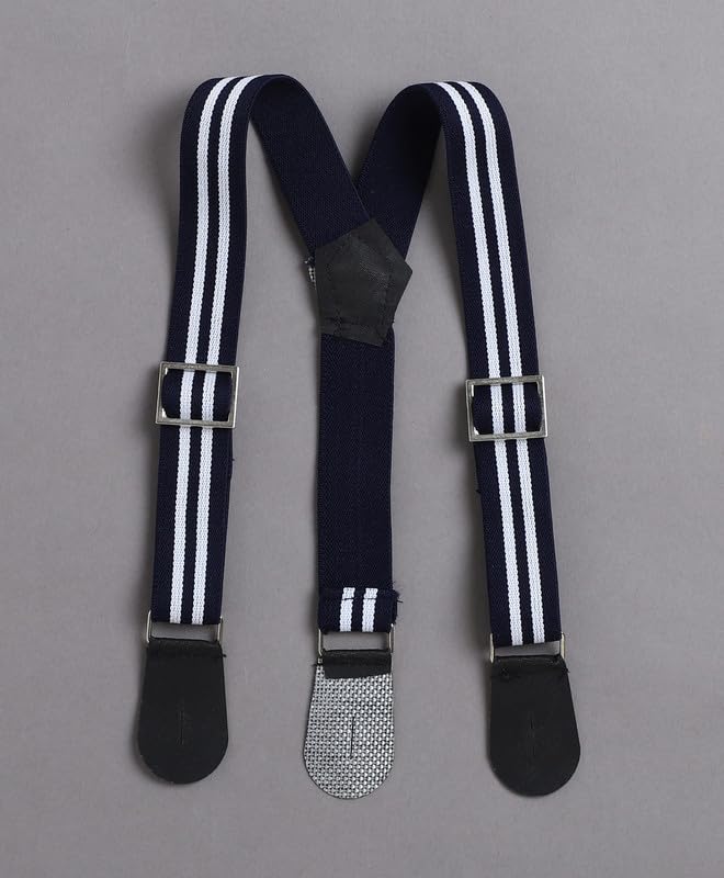 Image of BUMZEE Boys Regular Fit Half Sleeves Collar Neck Cotton Bodysuit & Short Set With Applique Bow Suspender & Cap