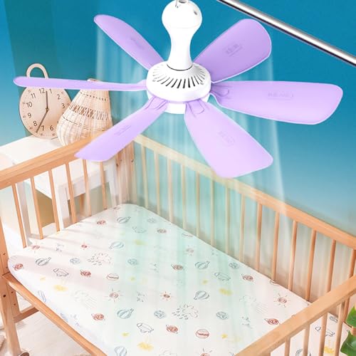Ventilador de techo portátil para acampar sin sofocos con mando a distancia 3