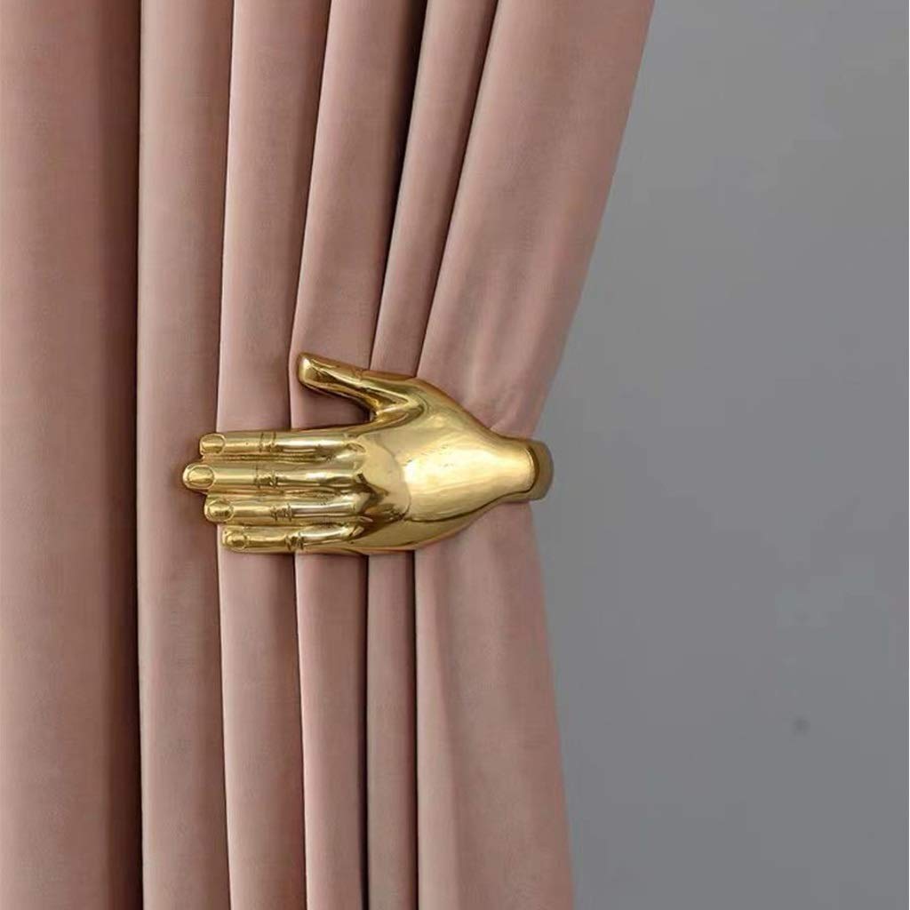Embrasses de Rideaux en Alliage de Zinc, Crochet de Rideau à Gauche et à Droite, personnalité rétro Villa Salon décoration Murale, Installation requise