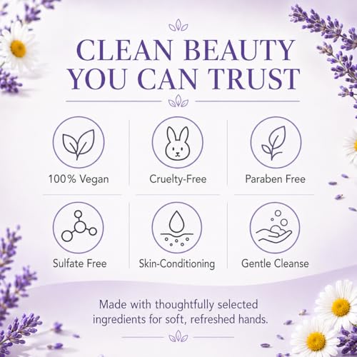 Image of Ginger Lily Farms Botanicals Conditioning Liquid Hand Soap Refill, 100% Vegan & Cruelty-Free, Lavender Chamomile Scent, 16.9 Fl Oz