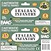 BMC CTS WW2 Italian Plastic Army Men - 24pc Gray-Green Italy Soldier Figures