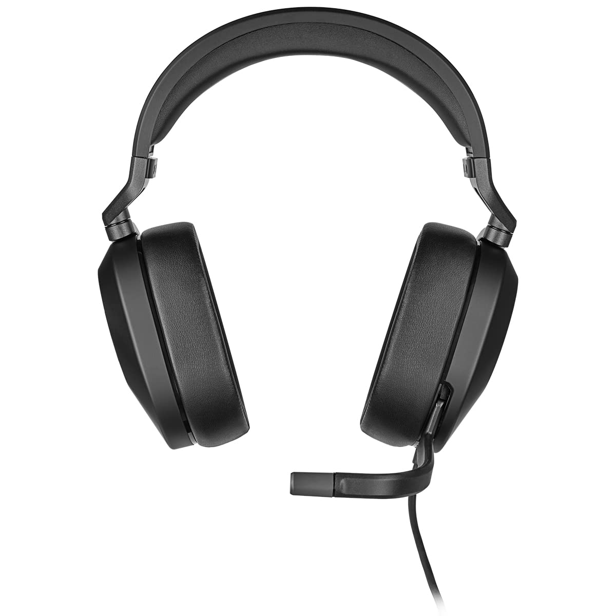 Corsair HS65 SURROUND Auriculares para juegos (Sonido envolvente Dolby Audio 7.1 en PC y Mac, Micrófono omnidireccional, Tecnología SoundID de SonarWorks, Control de volumen de fácil acceso) Carbón