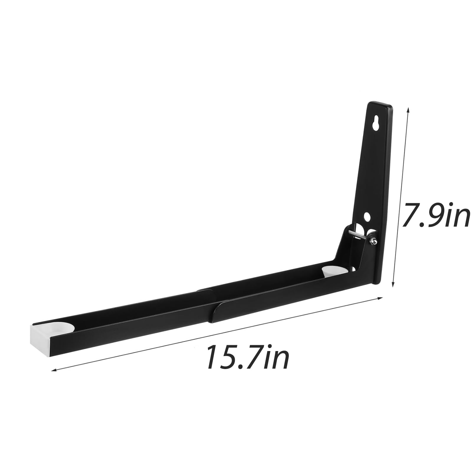 Wall Mount Microwave Shelf - Black -2