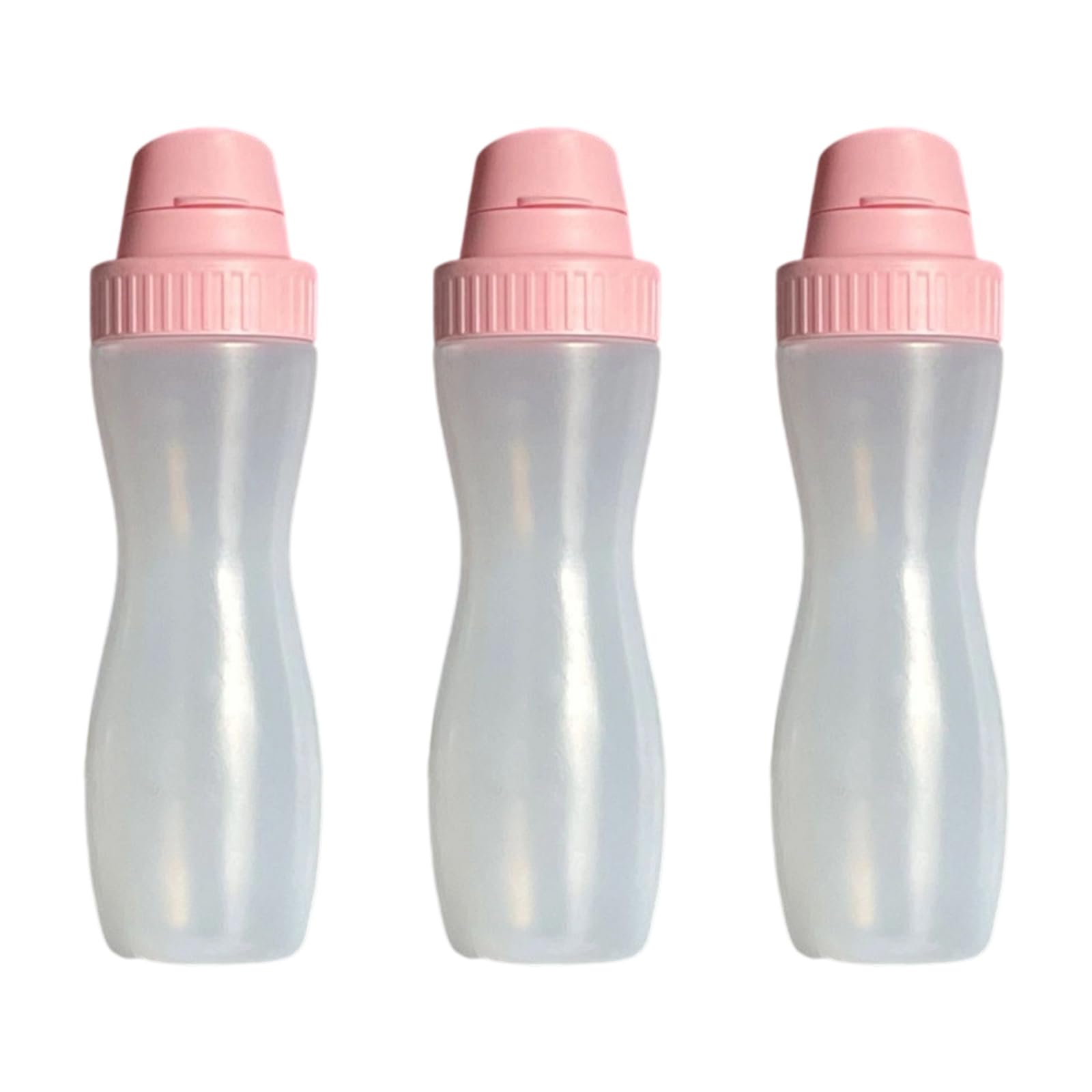 3 PCS Recyclable Condiment Distributor Bottle Impermeable Squeeze Container Baking Hole Squeeze Sauce Bottle with Multiple Stream Controls for Cooking