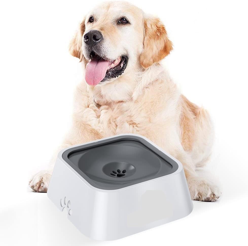 NH Fashion Hub (1Pcs) Pet Dog Cat Water Bowl No Spill Slow Feeder Dispenser Dust Free, Drinking Water Bowls Anti-Slip Non Spill Pet Water Bowl. (Grey) (B0CNWHQQX4) Amazon Price History, Amazon Price Tracker