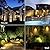 B-right Solar Spot Lights Outdoor, 8 Modes IP65 Waterproof Solar Powered Garden Spotlights 4-in-1 Landscape Lighting Auto On/Off with Remote Solar Uplights for Patio Pathway Tree 2700K Warm White