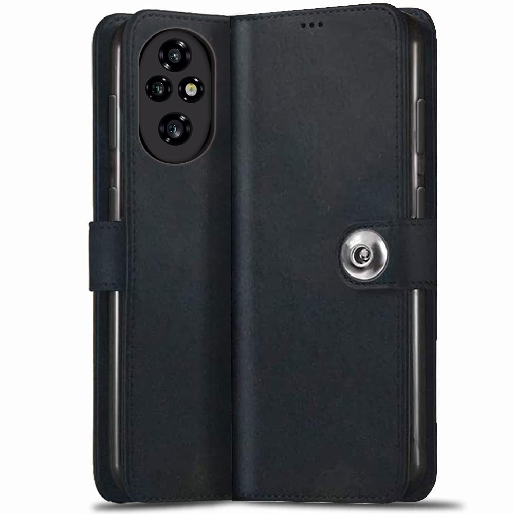TheGiftKart Flip Cover Back Case for Honor 200 5G | Genuine Leather Finish | Inbuilt Pockets & Stand | Wallet Style | Designer Button Magnet Flip Back Cover Case for Honor 200 5G (Faux Leather, Green) (B0D9M7S8PR) Amazon Price History, Amazon Price Tracker