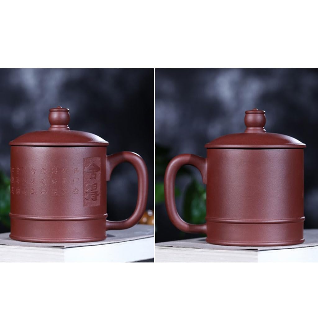 Filiżanki Matcha Home Herbata Zaparzacz Fioletowy Piaskowy Biuro Herbata Filiżanka do parzenia kawy Casual Herbata Drink Izolacja termiczna Kubek do herbaty 480 ml Zestaw do herbaty Kubek do