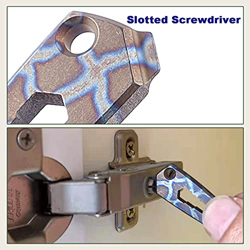 Titanium Pry Bar Pocket Pry Tool Portable Multifunctional Mini Edc Gadget With Screwdriver And Wrench #TOP3