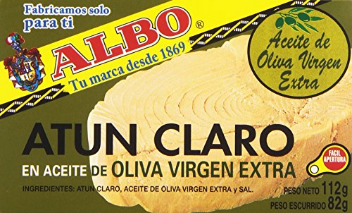 Albo Atún Claro en Aceite de Oliva Virgen Extra, 112g