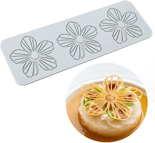 TUKE Moldes de encaje para decoración de pasteles moldes de silicona de hojas 3D para hornear moldes de gomitas moldes de arcilla tapetes de encaje