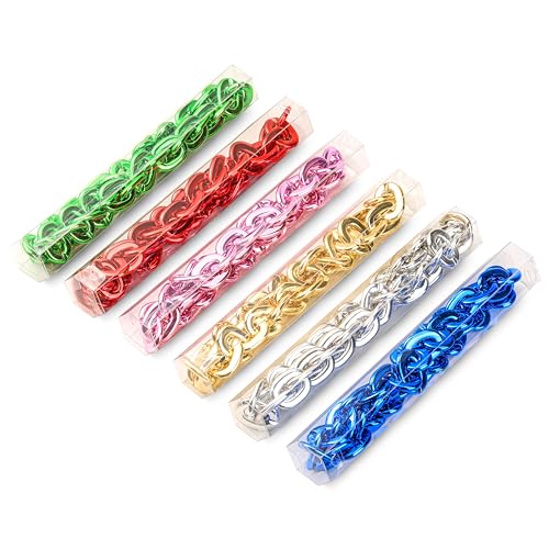 Passed colorfast test,Large Fake Plastic Chain, Hip-hop Rapper Big Chunky Fake Gold Chain, Super long Detachable, Non-fading Party Clothing Plastic Jewelry Necklace Decoration, Women and Men.3