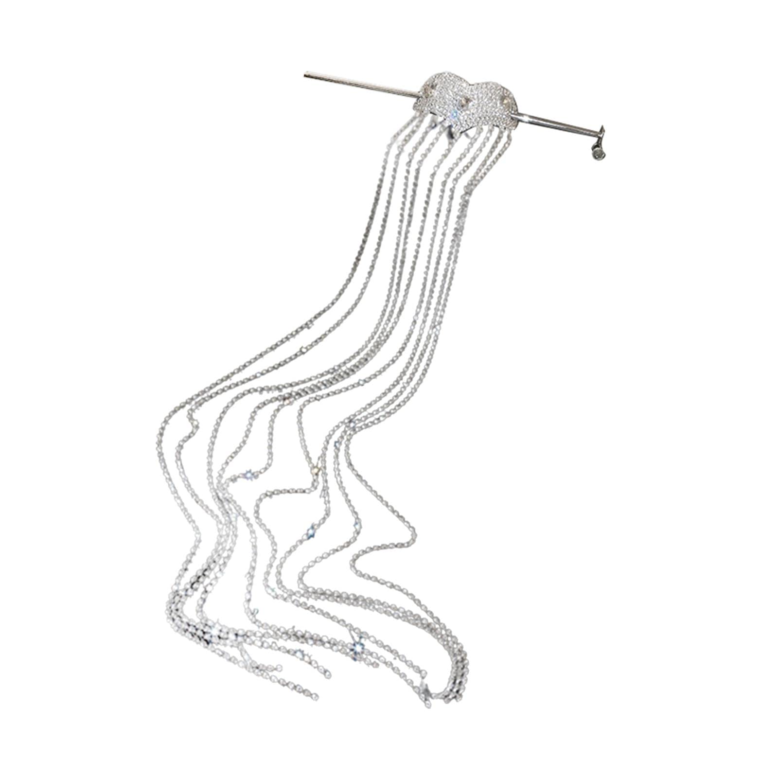 Fermagli Accessori for capelli Fermagli for capelli, fermagli for capelli con nappa a catena lunga Accessori for capelli Fermagli for capelli decorativi for donne Ragazze Prom Festival Matrimonio in s