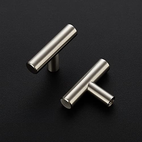 Image of Ravinte 2'' Cabinet Handles Stainless Steel Satin Nickel Kitchen Cabinet Hardware Handles of Kitchen Cupboard Handles 10 Pack