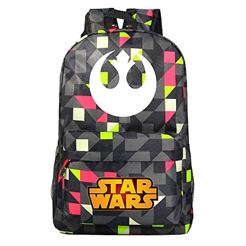 Star Wars Mochila Casual Aligeramiento Impermeable Estilo Occidental de Escolar for niños